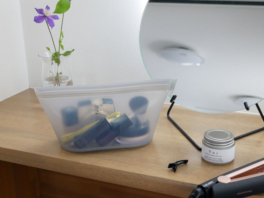 透明なプラチナシリコーン製Zip Topジップトップディッシュ