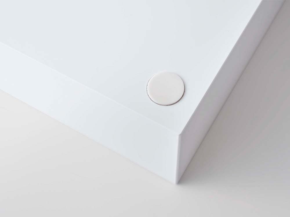 YAMAZAKI towerの白い立体斜めカトラリーケース