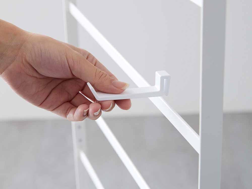 山崎タワー洗濯用品収納ワゴンの棚