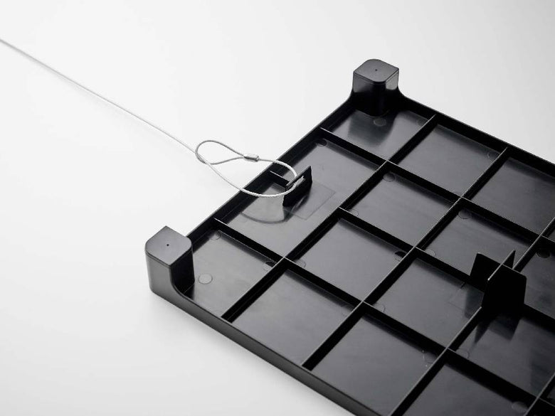 タワーの銀色アルミマグネット置き配トレー