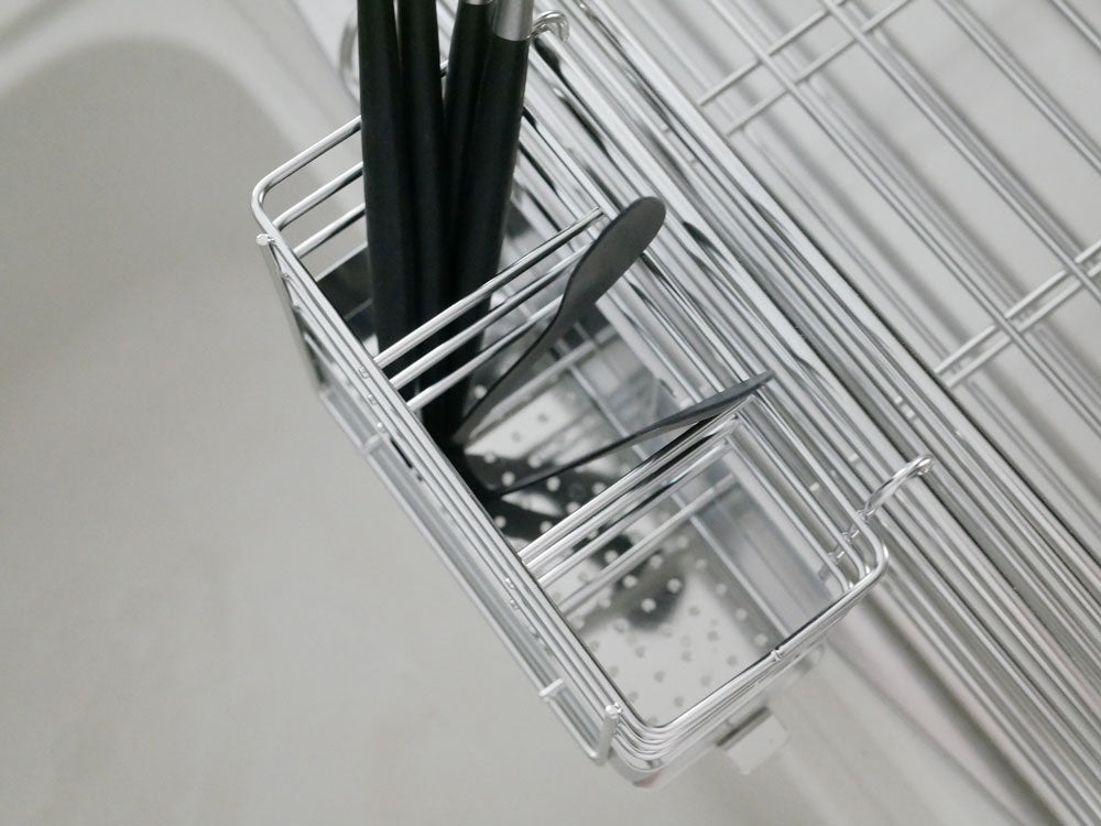 下村企販のサポート水切り付きステンレスバスケット