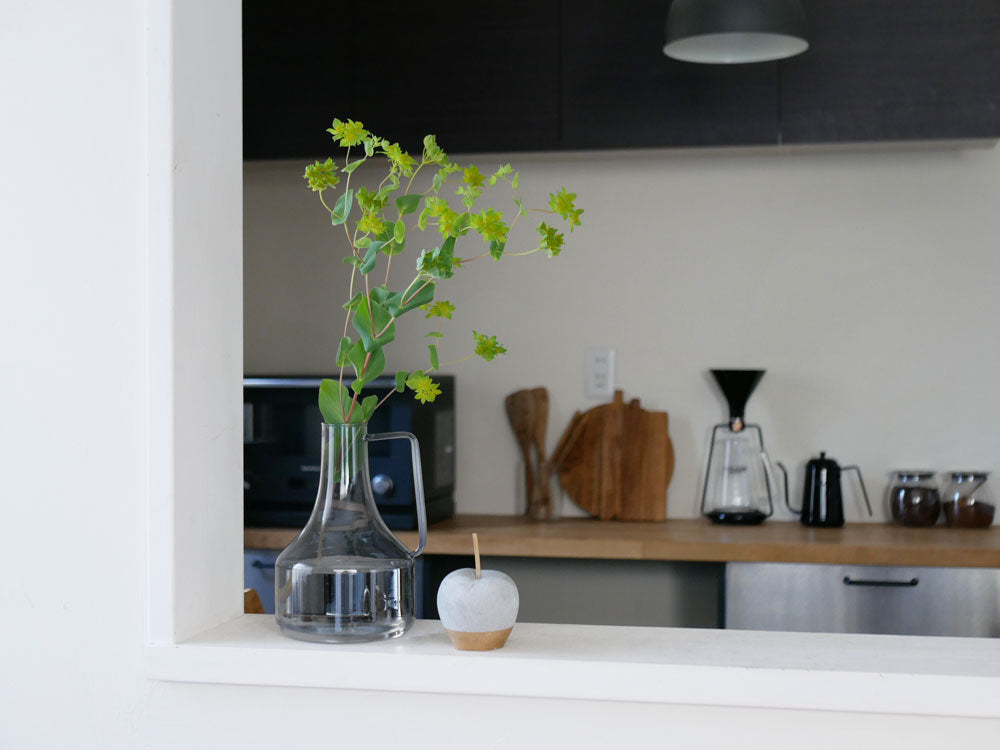 ホーンプリーズメイド製ライトリー GLASS フラワーベースの写真