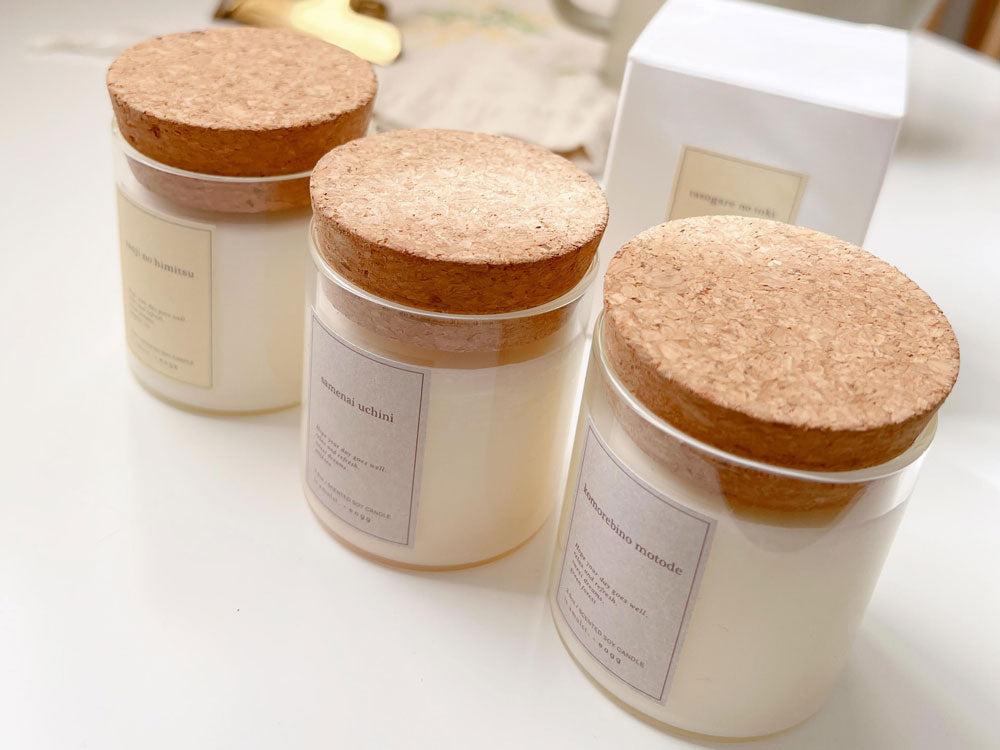 is amuletアロマキャンドルのガラス容器