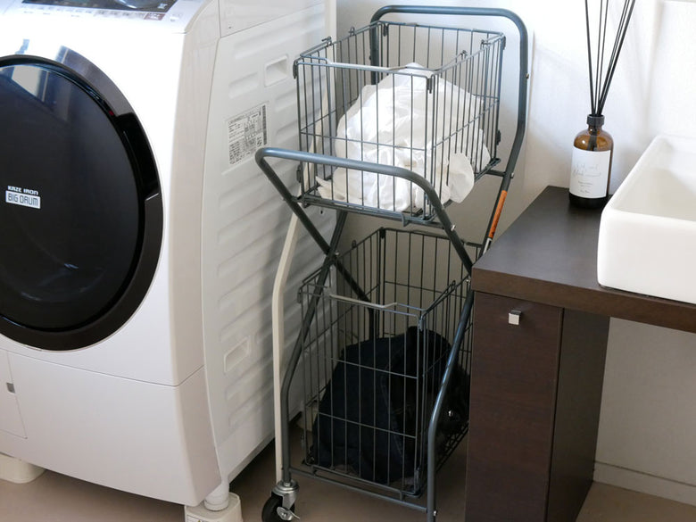 ダルトンブランドのスチール製ランドリートローリー