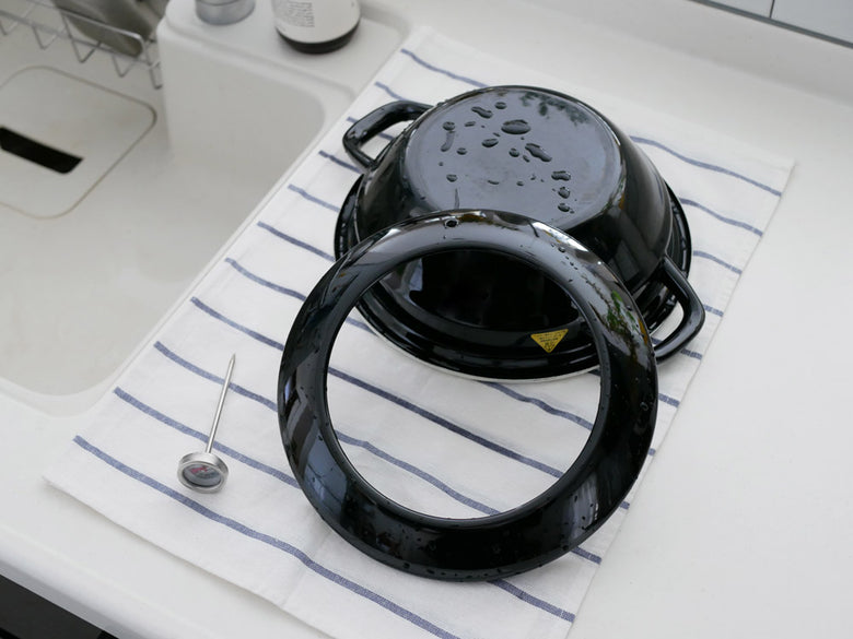 富士ホーローの天ぷら鍋