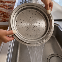 蒸し器を水切り代わりに