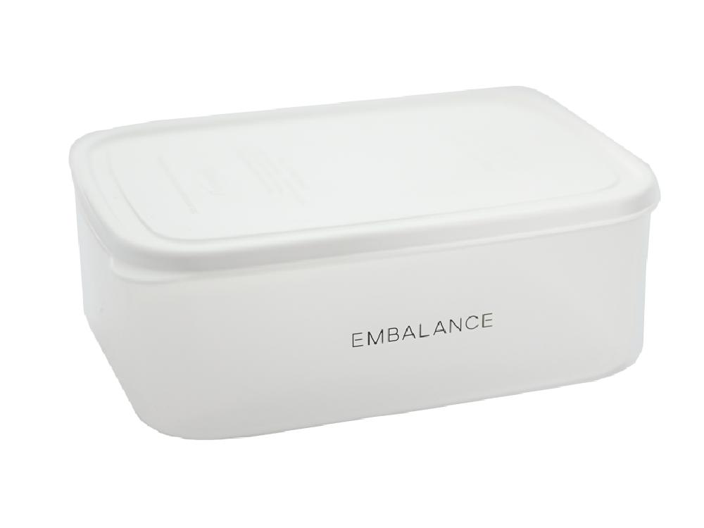 《単品》【EMBALANCE/エンバランス】電子レンジにも使える 食材を美味しく保つ保存容器 レクタングルコンテナ