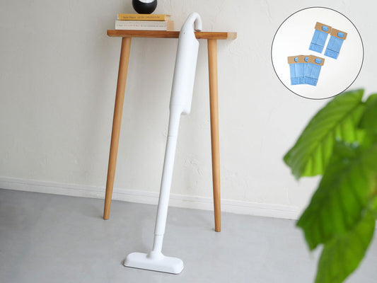 《ノベルティ付》【±0/プラスマイナスゼロ】キッチンペーパーが紙パックに！カセット式コードレススティッククリーナー（カセット式コードレスクリーナー用紙パック5枚入1,100円相当）