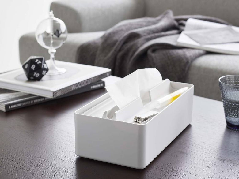 トレー蓋付きABS樹脂製ペーパータオルケース【tower/タワー】の製品写真