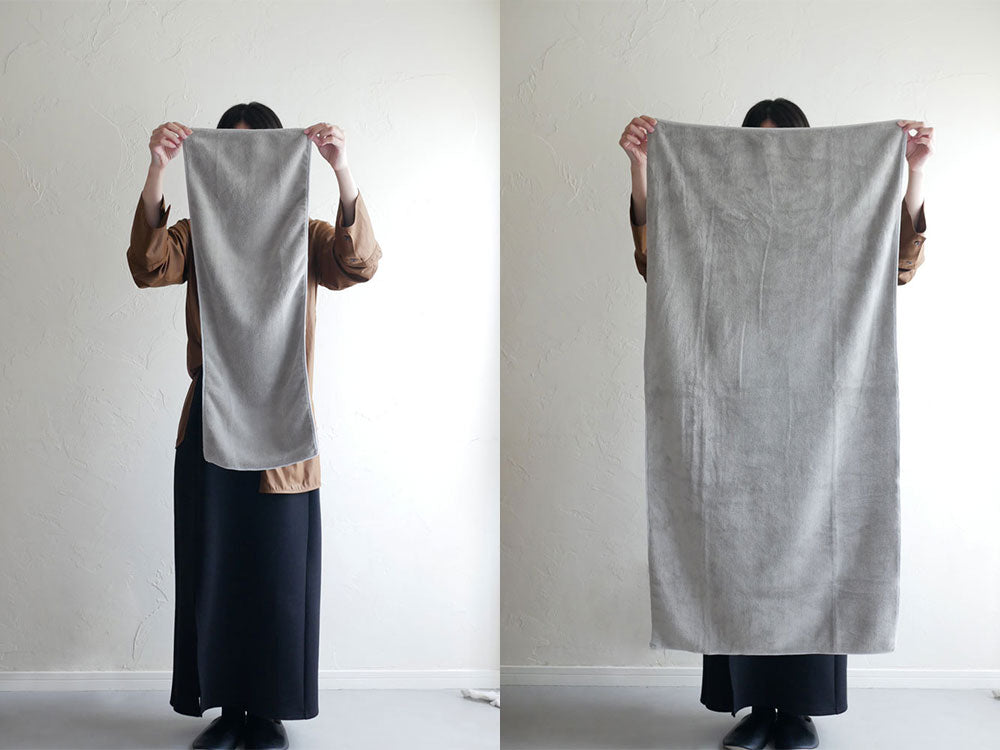 シービージャパンのカラリデイバスタオル2枚組とフェイスタオル3枚組がカラフルに並んだセット画像。