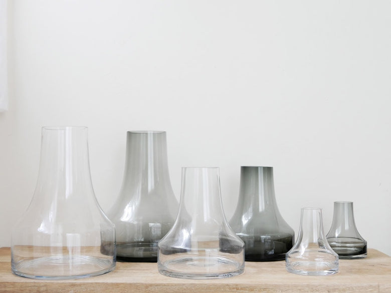 BOB CRAFTブランドのソーダガラス製ファゴット。中サイズで透明なガラスを使用したシンプルなデザイン。