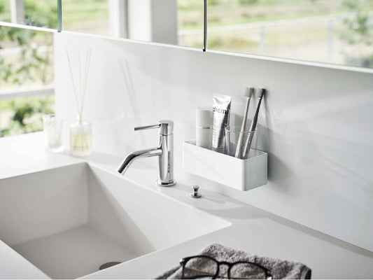 シルバー色のMISTフィルムフックラック W18、浴室シンク周辺に取り付け可能なABS樹脂製ハードウェア