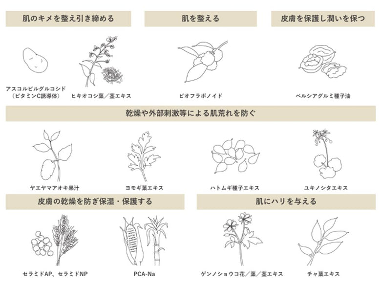 【WRAY/レイ】ナチュラルインティメイトウォッシュとナチュラルオイルフォーセンシティブのボトル。ゼラニウムの線画デザインが施されたナチュラルなパッケージ。日本製