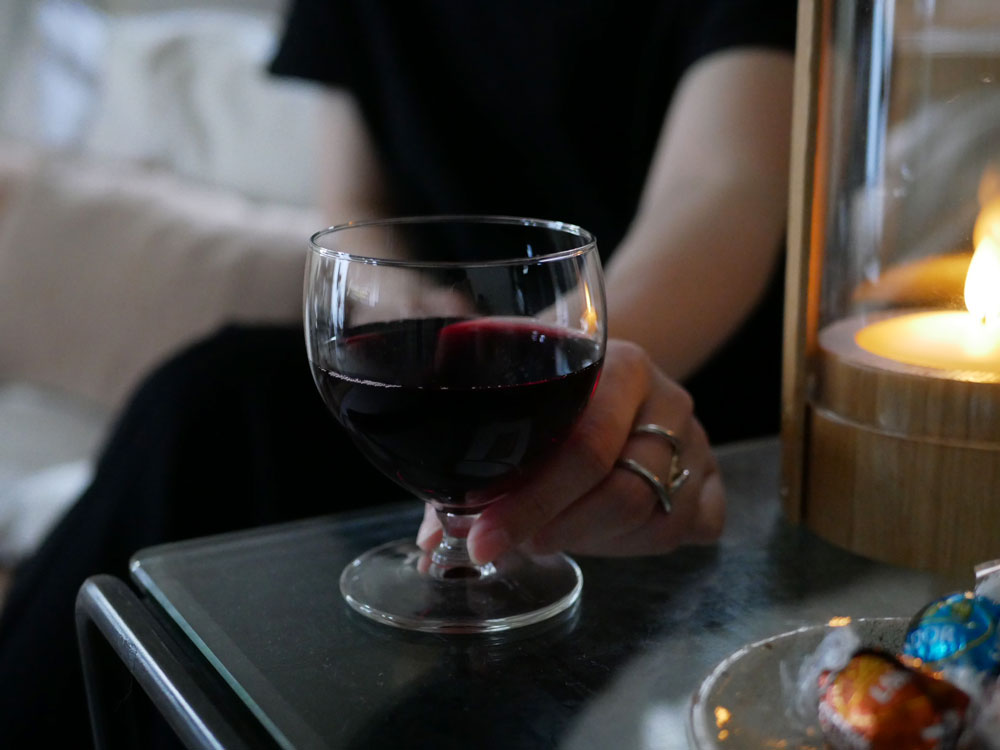 ロイヤルレアダムのスタッキングワイングラスが積み重ねられているガラス製の写真