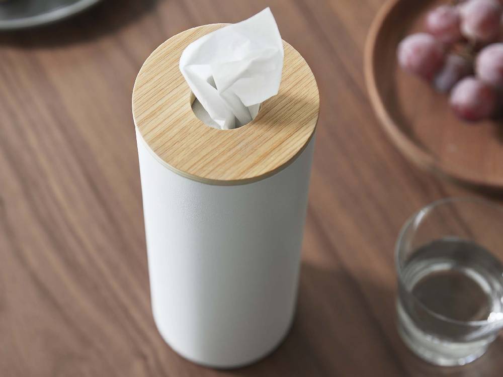 「RIN/リン」ボトル型スチール製ティッシュケース L