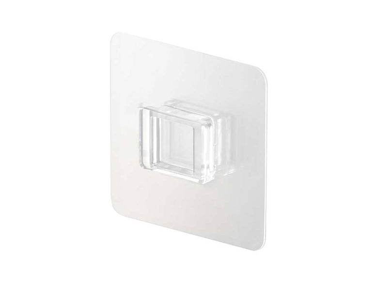 【PLATE/プレート】フィルムフック トレー W18 ホワイトと付属フィルムフックが配置された画像