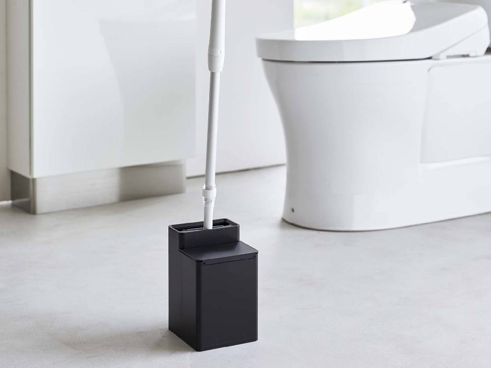 プラスチック製のクリーナーシート収納付きトイレワイパースタンド