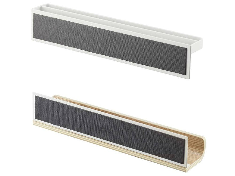 【RIN/リン】スチールと天然木製のマグネット神札ホルダー。上下二部構成で、厚さ約1cm以内の神札を安全に保管します。