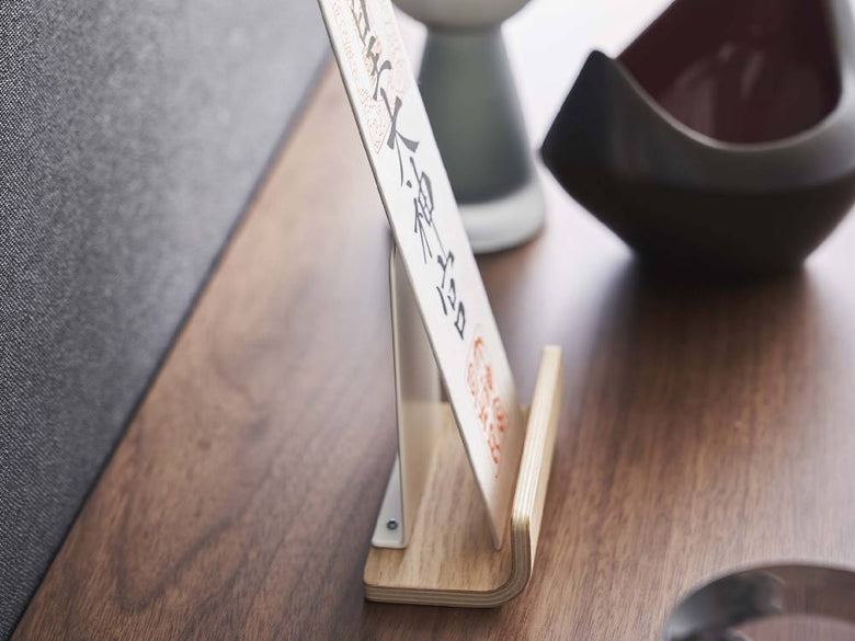 スチールと天然木で作られた【RIN/リン】神札スタンド シングル