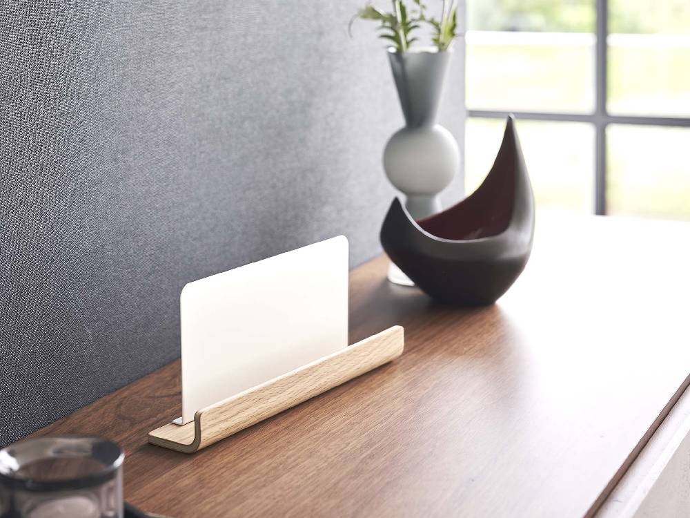 約25cm幅・11cm高さのスチールと天然木製【RIN/リン】神札スタンド