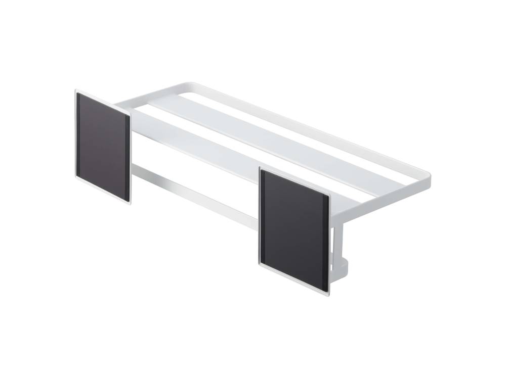 銀色のタワーデザインマグネットバスルームバスタオル棚の画像