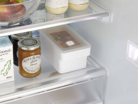 タワー型ハンドル付き密閉フードコンテナ、900ml容量のポリプロピレン製キッチン収納容器