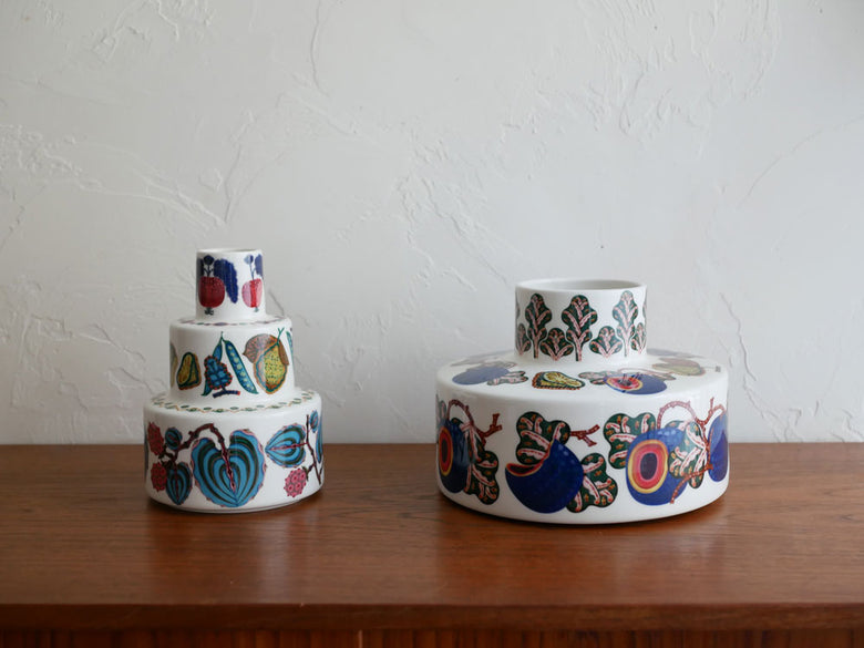 イッタラ【タイカ サト ベース】、独創的な模様が施された磁器製のサーブウェア