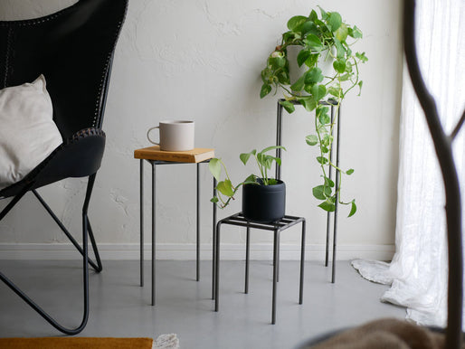 【WEST VILLAGE TOKYO/ウエストビレッジトーキョー】アイアンディスプレイプラントスタンド KNOP