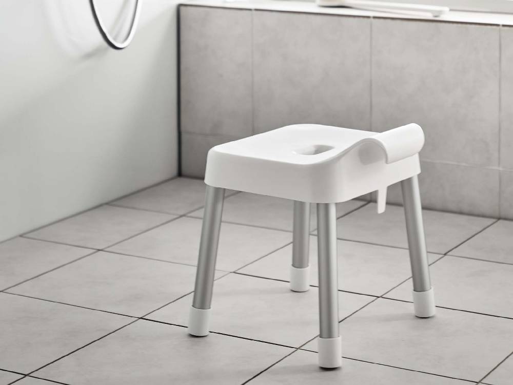 白色の引っ掛け風呂イス SH30