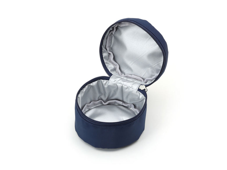 保冷蓋付きGEL-COOLジェルクールのラウンドランチボックスと専用保冷ケースのセット