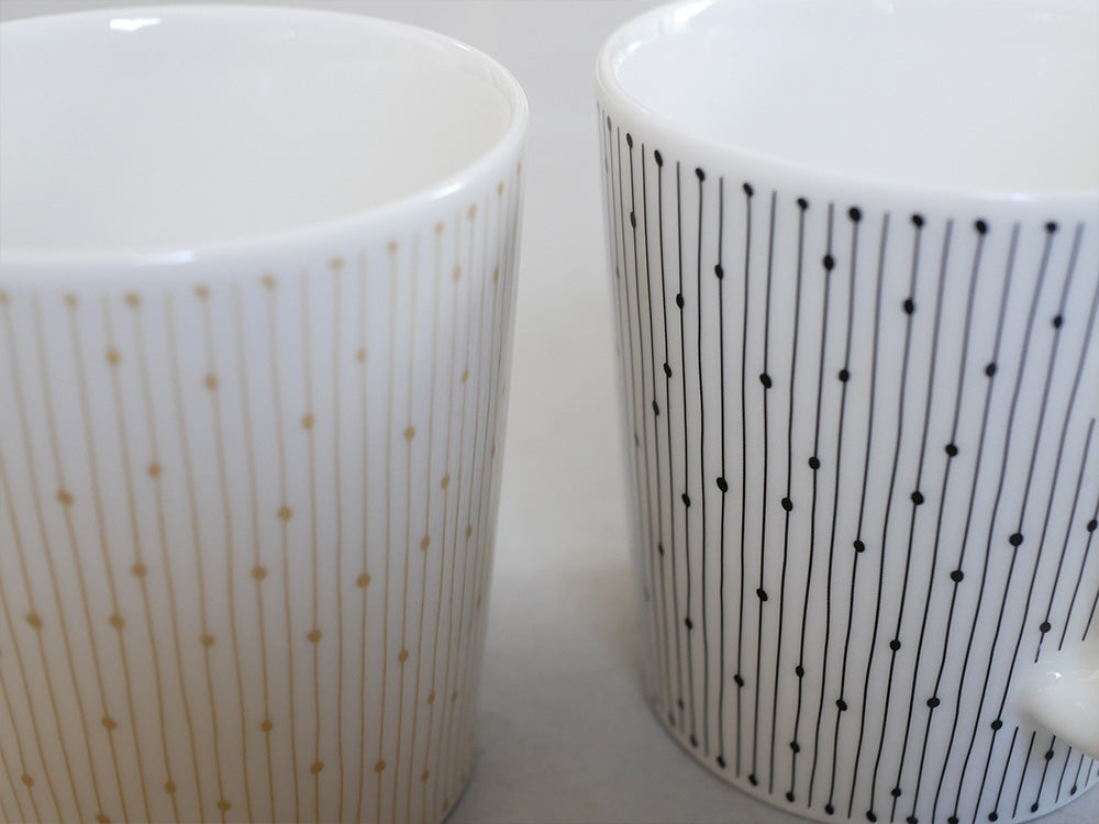 アラビア製マイニオ カップ＆ソーサーのベージュ色磁器セット