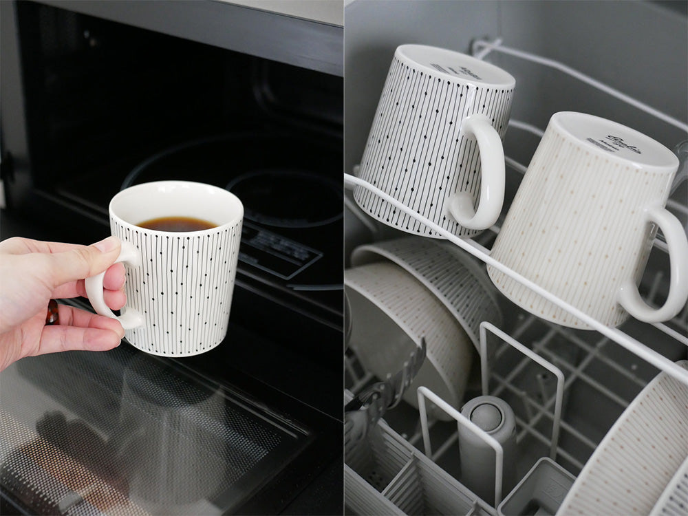 アラビアのマイニオシリーズ磁器製ベージュ色マグカップとソーサーのセット