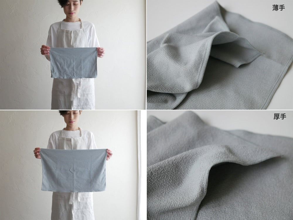 TEIJINのグレー色あっちこっちふきんMサイズ、ポリエステル50％・ナイロン50％製