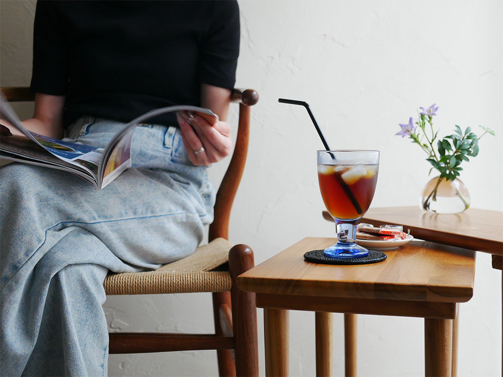 フィンランド製アラビアヴァーナ ユニバーサルグラスペア、クリア無鉛ガラス製220mlのカップ2個