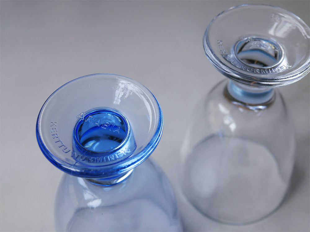 フィンランド製無鉛ガラスのアラビアヴァーナユニバーサルグラスペア2個セット