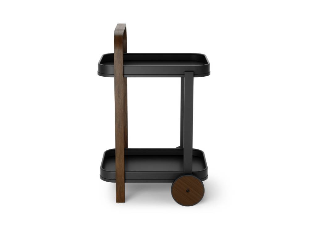 Umbraアンブラ製ベルウッド サービングカート。天然木とスチールを使用したシンプルでスタイリッシュなデザインの多段カート。