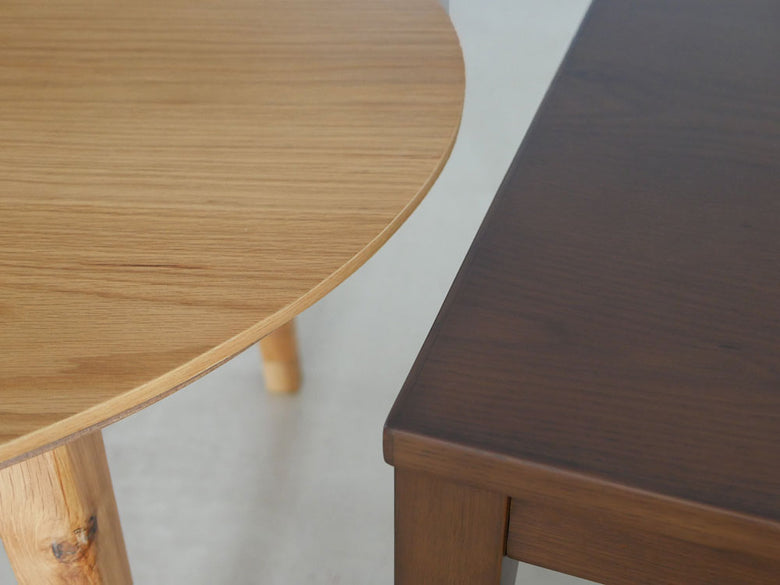 高さ調節可能なオーク突板と天然木製のリビングこたつテーブル