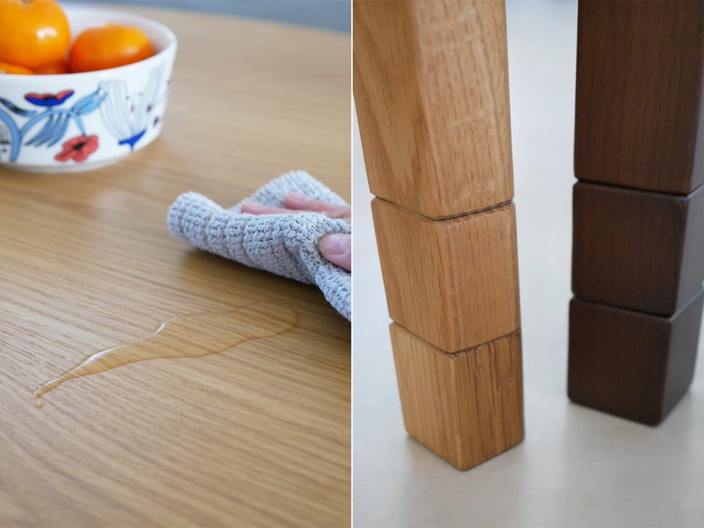 オーク突板を使用した高さ調節可能な木製リビングこたつ