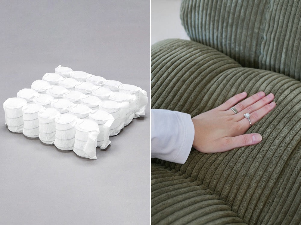 ピグレットのソファーみたいな座椅子、自然な色合いのポリエステル布張り