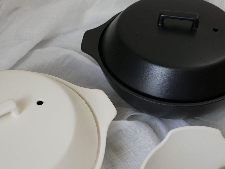 キントー KAKOMI 直火土鍋と蓋、耐熱陶器製のキッチン用鍋