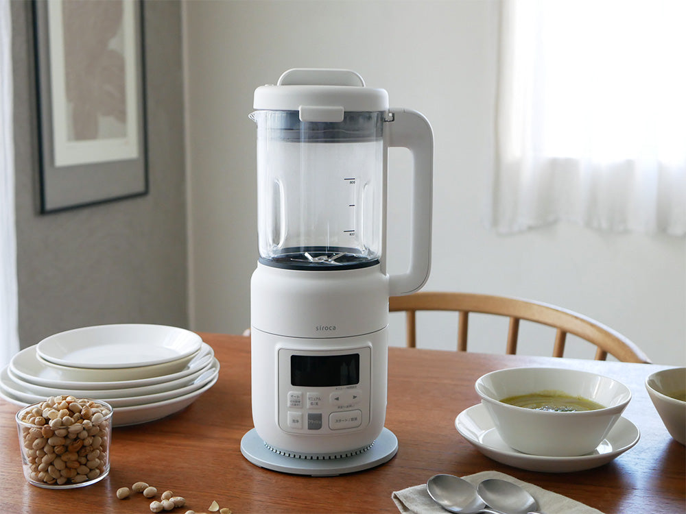 シロカ おうちシェフ ヒーター機能付きブレンダー本体と付属品のセット