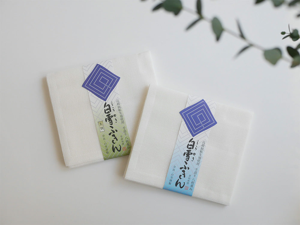 白雪ふきんの詳細画像。綿とレーヨンを使用したキッチンクロス