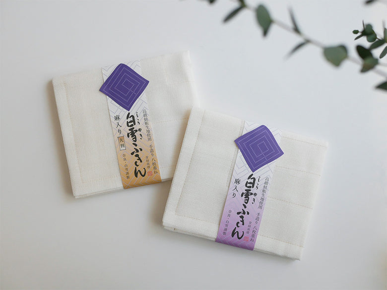 白雪ふきん、綿50％とレーヨン50％で作られた約30×35cmのキッチンタオル