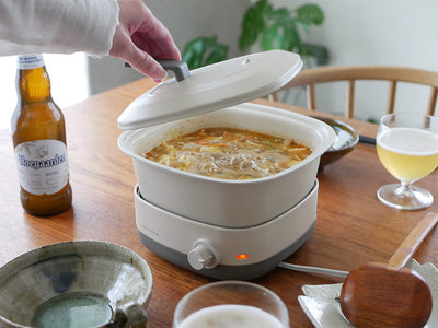 【recolte/レコルト】卓上電気小鍋　ポットデュオ キャレ