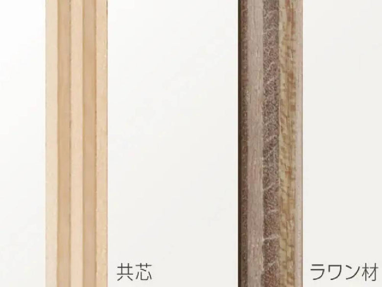 ブラウン色のウレタン塗装シナ合板製収納リンデンボックス