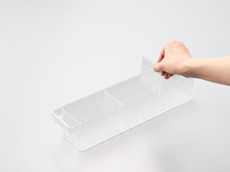 タワー冷蔵庫中収納ケースのプラスチック製ボックスと蓋