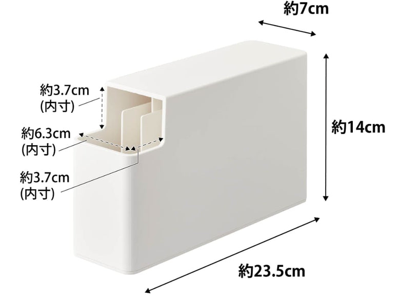 白色のタワー スリムプラスチックバッグケースのデザイン