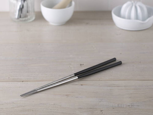 【SELECT100】日本製18-8ステンレススチール製、長さ33cmのステンレス菜箸