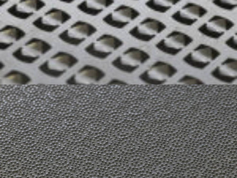 グレーとシルバーのメッシュパターンが特徴的なSELECT100薬味おろしのおろし器