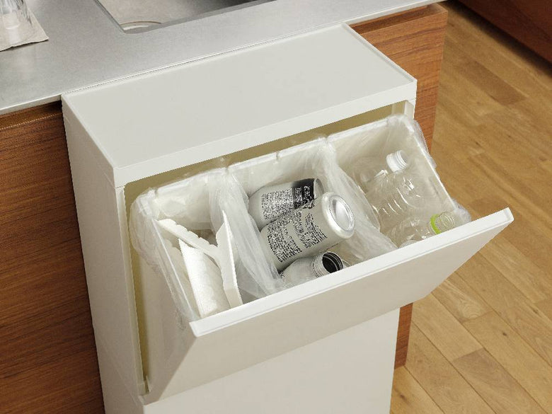 SOLOWの通路用2段ペダル分別ストッカー45L